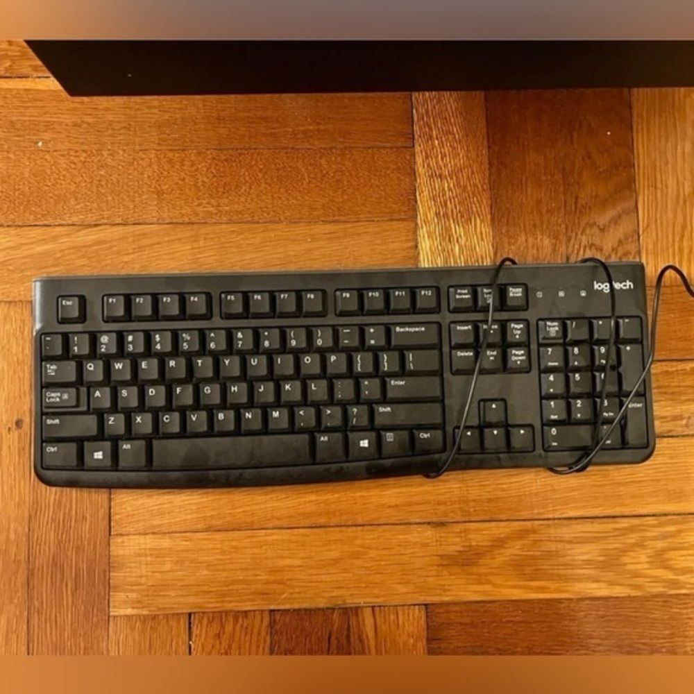 Logitech wired keyboard and wired mouse